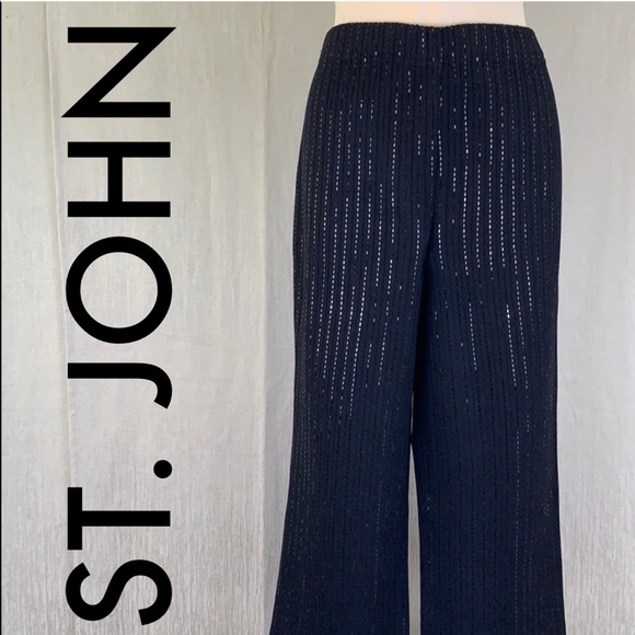 St. John Pants - ⭐️ ST. JOHN SEQUIN KNIT EVENING PANTS 💯AUTHENTIC